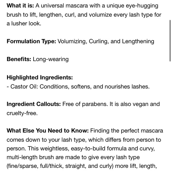 5/$25 🎆 NIB Mini Rare Beauty Perfect Strokes Universal Volumizing Mascara 0.1 oz - Picture 9 of 10